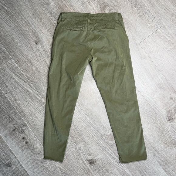 FRANK & EILEEN Wicklow Sage Mid Rise Cropped Raw Hem Pants Casual Women’s - Picture 6 of 10